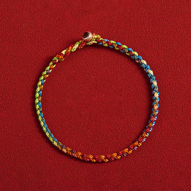 BWOOOH "May you be blessed with peace and safety in all four seasons" Lucky Multicolored Bracelet