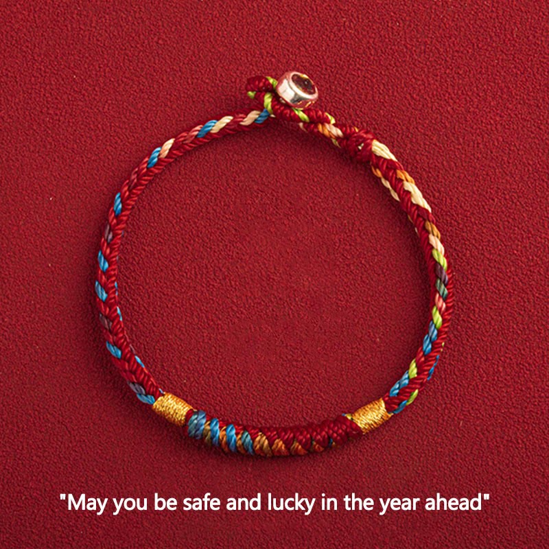 BWOOOH "May You Be Safe And Lucky In The Year Ahead" Multicolored Bracelet