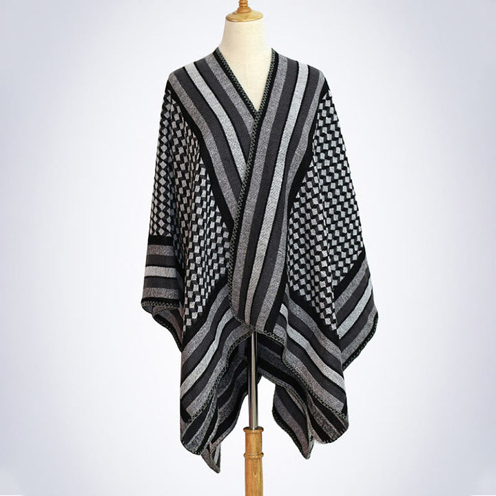 BWOOOH Tibetan Shawl Classic Pattern Winter Cozy Warm Tra