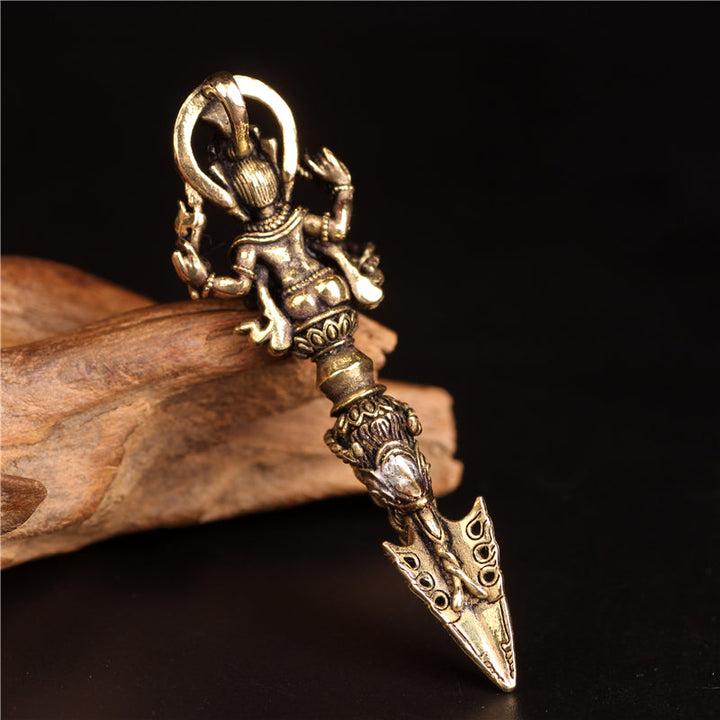 BWOOOH Tibetan Ganesh Ganpati Elephant God of Wealth Dorje Vajra Spiritual Power Necklace Pendant