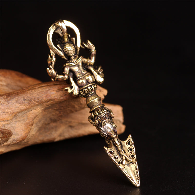BWOOOH Tibetan Ganesh Ganpati Elephant God of Wealth Dorje Vajra Spiritual Power Necklace Pendant