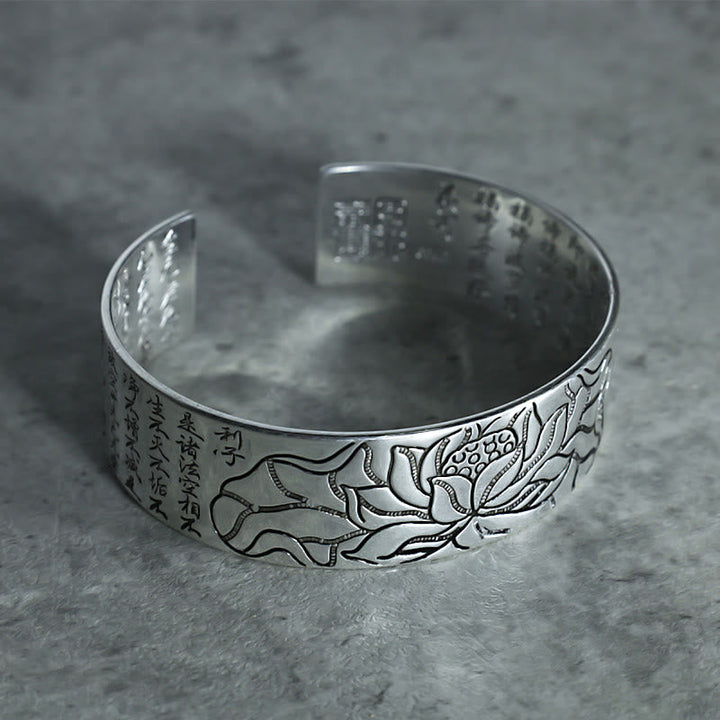 BWOOOH Tibetan Lotus White Copper Luck Bracelet