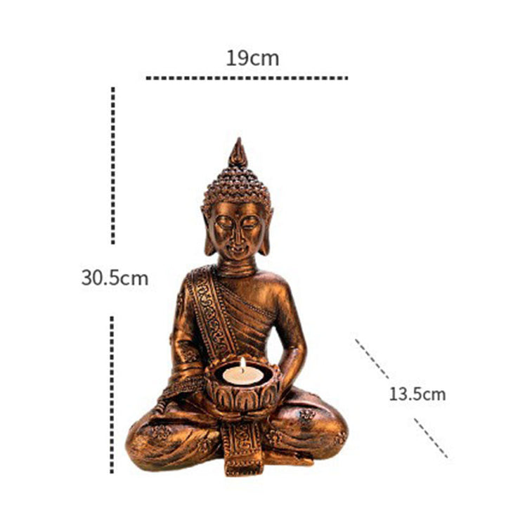 BWOOOH Tibetan Buddha Blessing Decoration Candlestick | natural stone spiritual bracelet for healing and mindful living