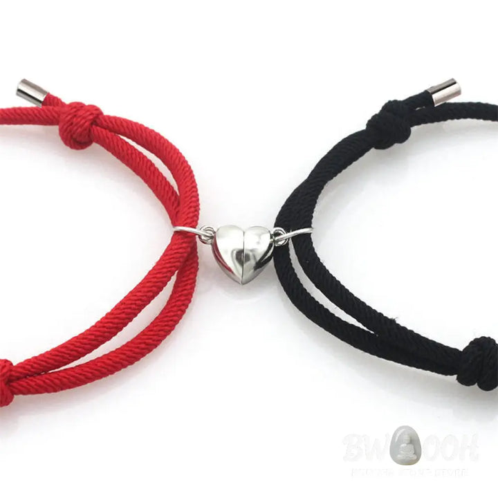 Two Magnetic Couple String Strength Bracelets connecting via a central magnetic clasp - View 11