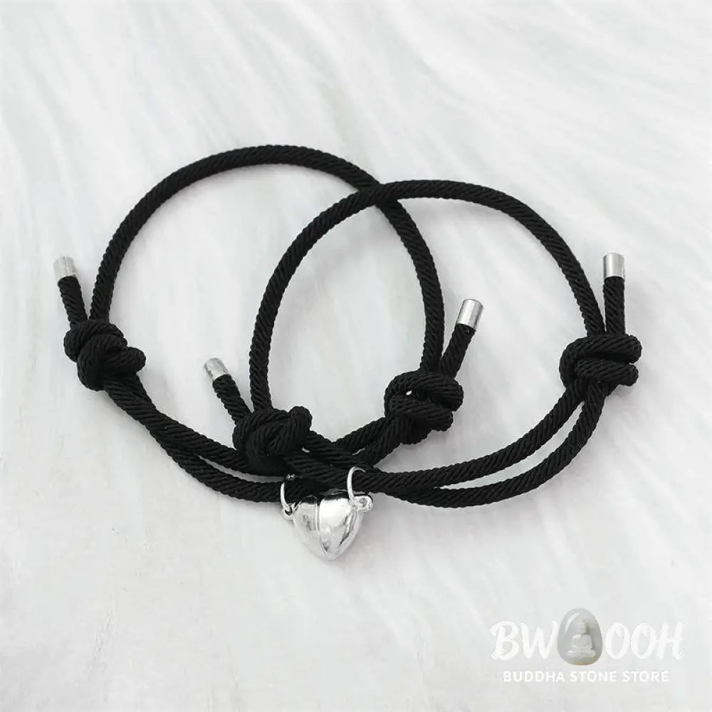 Two Magnetic Couple String Strength Bracelets connecting via a central magnetic clasp - View 16