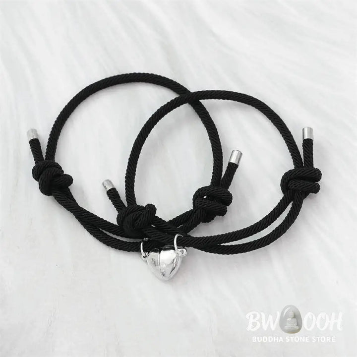 Two Magnetic Couple String Strength Bracelets connecting via a central magnetic clasp - View 16