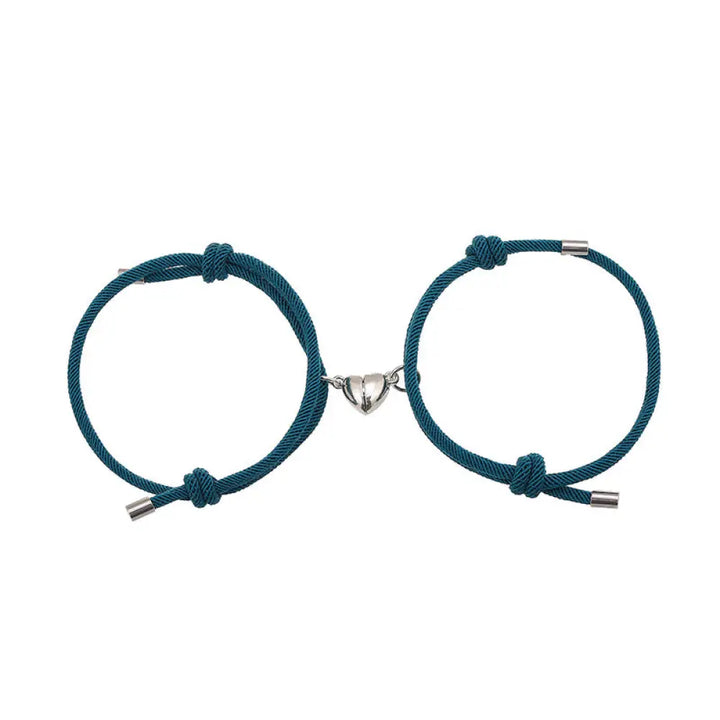 Two Magnetic Couple String Strength Bracelets connecting via a central magnetic clasp - View 22