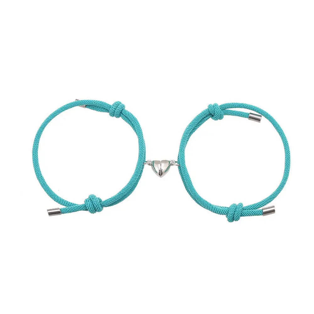 Two Magnetic Couple String Strength Bracelets connecting via a central magnetic clasp - View 26