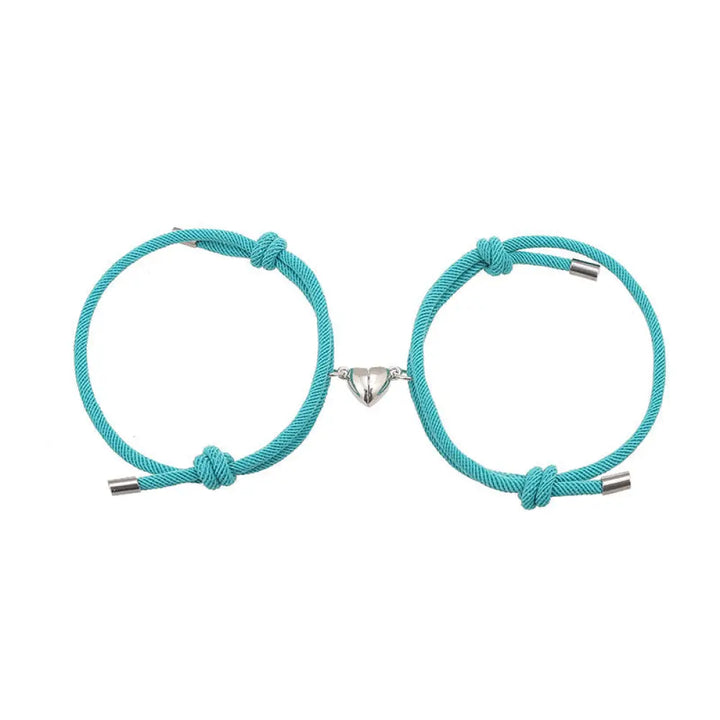 Two Magnetic Couple String Strength Bracelets connecting via a central magnetic clasp - View 26