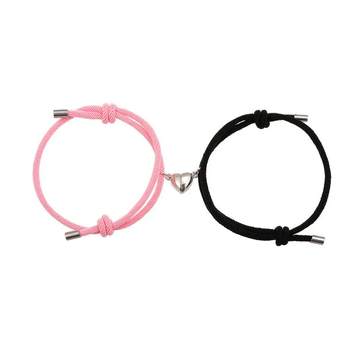Two Magnetic Couple String Strength Bracelets connecting via a central magnetic clasp - View 12