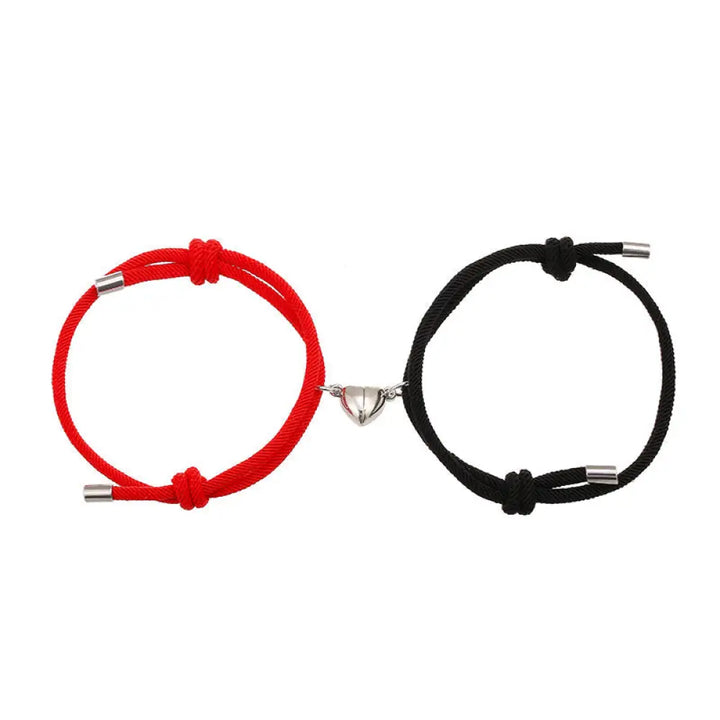 Two Magnetic Couple String Strength Bracelets connecting via a central magnetic clasp - View 7