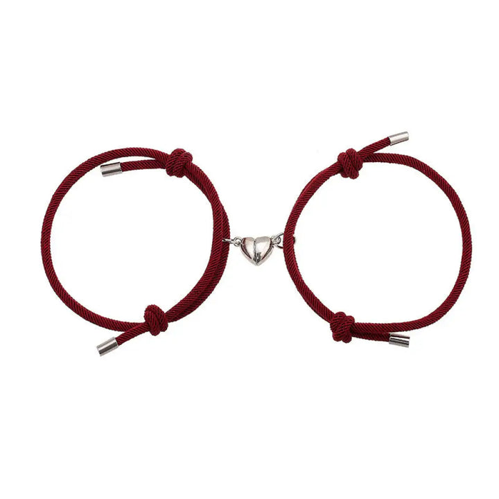 Two Magnetic Couple String Strength Bracelets connecting via a central magnetic clasp - View 20