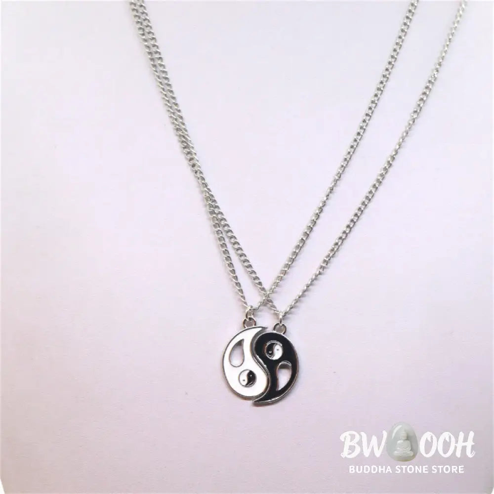 BWOOOH 2pcs Yin Yang Pendant Couple Necklace Matching Set - View 14