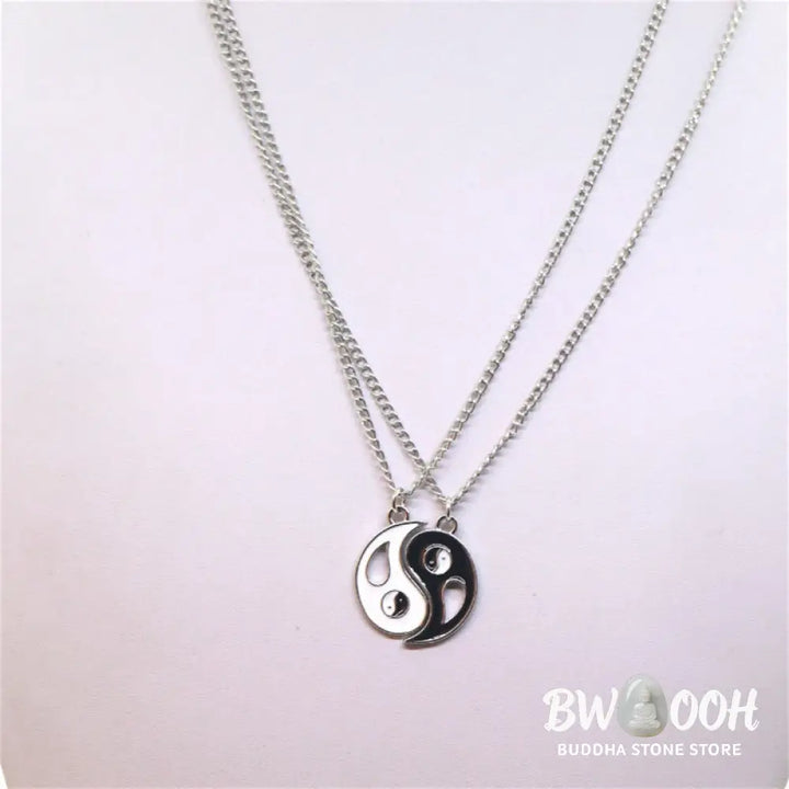 BWOOOH 2pcs Yin Yang Pendant Couple Necklace Matching Set - View 14