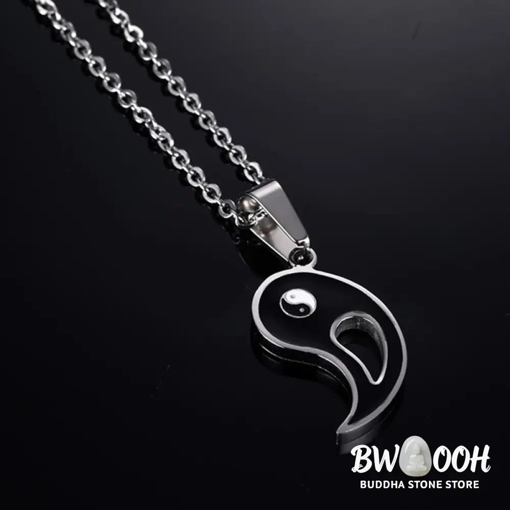 BWOOOH 2pcs Yin Yang Pendant Couple Necklace Matching Set - View 10
