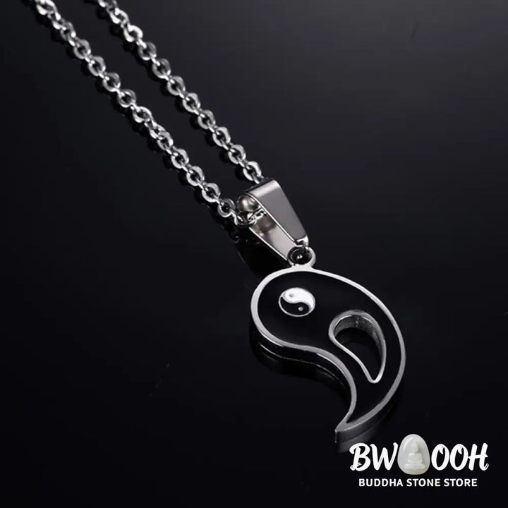 BWOOOH 2pcs Yin Yang Pendant Couple Necklace Matching Set - View 10