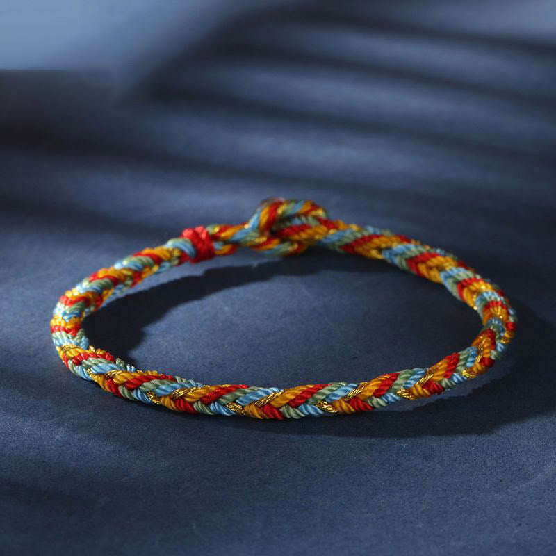 BWOOOH "May you be safe and sound all year round" Lucky Multicolored Bracelet