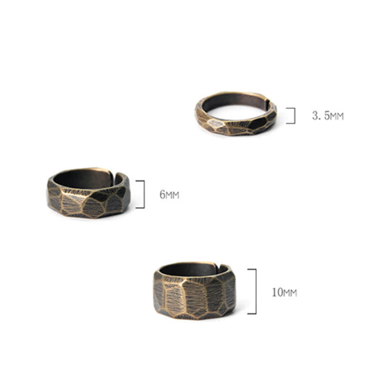 BWOOOH Tibetan Simple Design Copper Wealth Ring