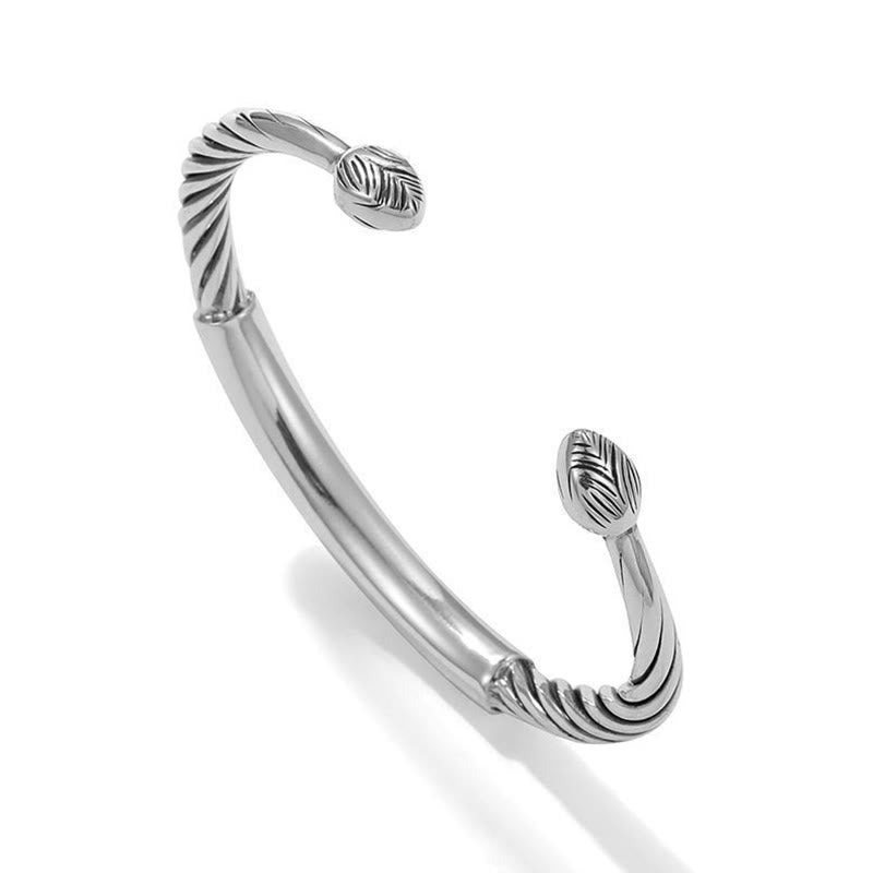 BWOOOH Tibetan Om Mani Padme Hum Heart Sutra Purity Cuff Bracelet