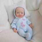 8-inch Solid Silicone Rebirth Baby - Heartwarming Little Angel Luke: A Realistic Companion Doll That Can Be Submerged in Water