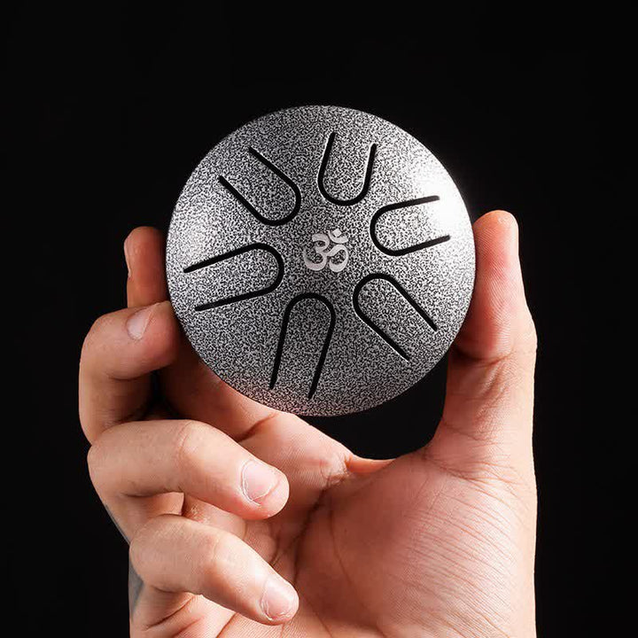 Buddha Stones Mini Steel Tongue Drum 3 Inch Sound Healing Drum Kit