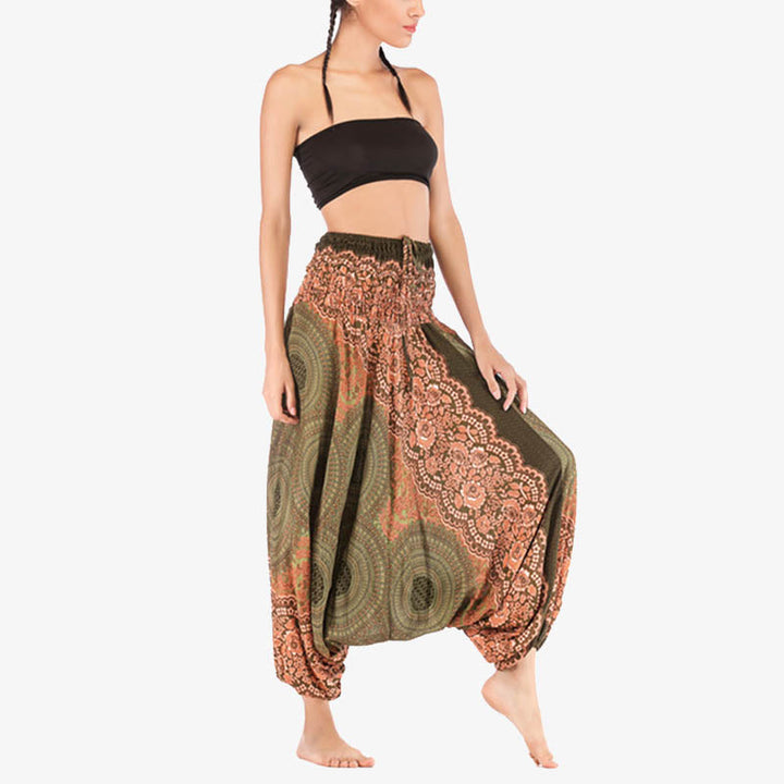 BWOOOH printed harem pants - Two Style Wear Round Geometric Pattern L
