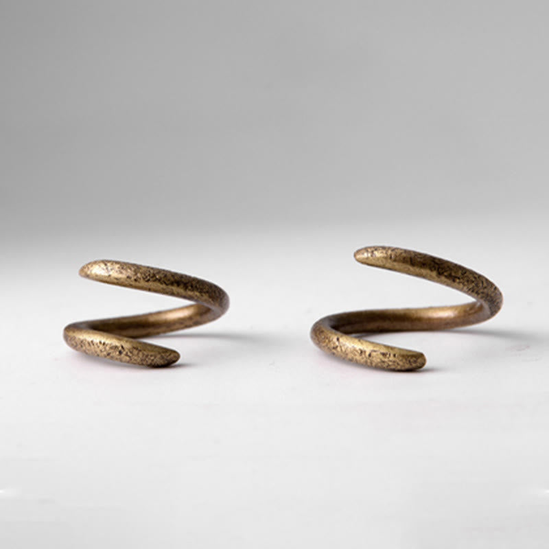 BWOOOH Simple Design Copper Luck Adjustable Ring