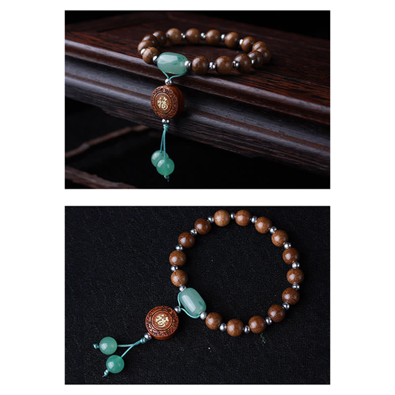 BWOOOH Abelia Biflora Wood Happiness Protection Bracelet