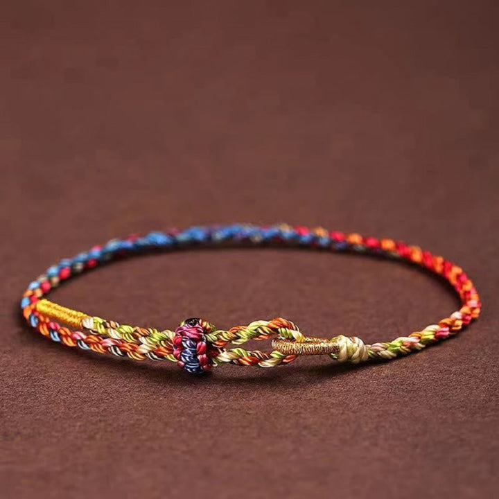 BWOOOH Handcrafted Luck Colorful Rope Child Adult Bracelet