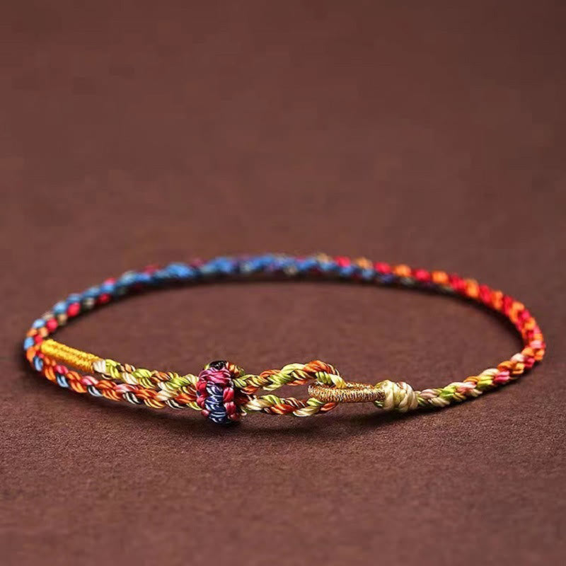 BWOOOH Handcrafted Luck Colorful Rope Child Adult Bracelet