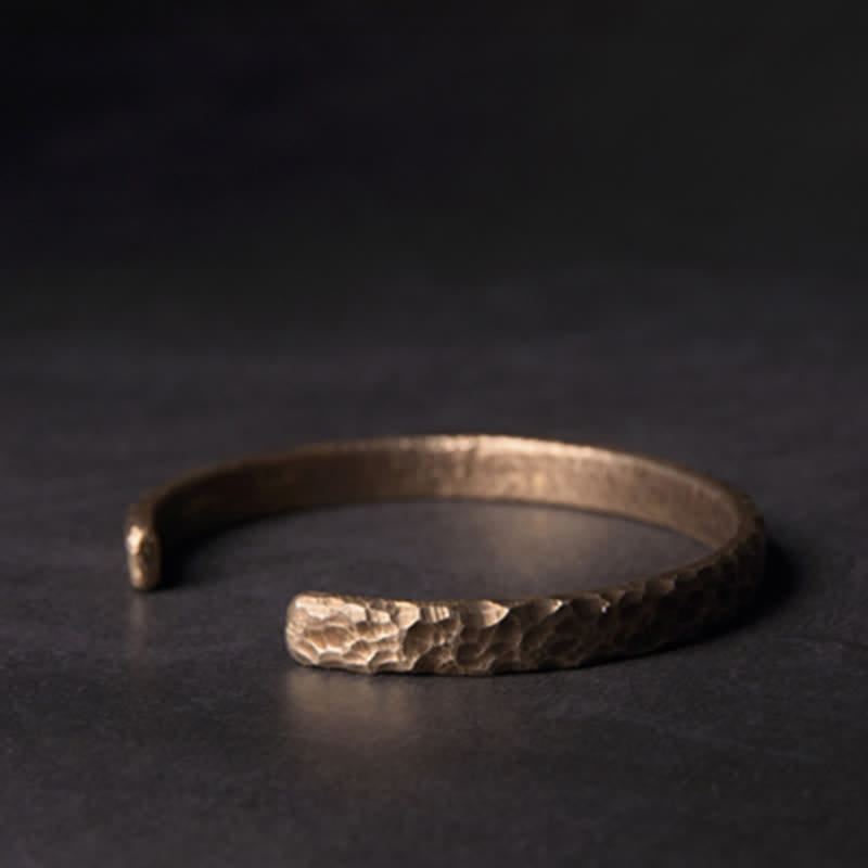 BWOOOH Simple Design Copper Wealth Cuff Bracelet