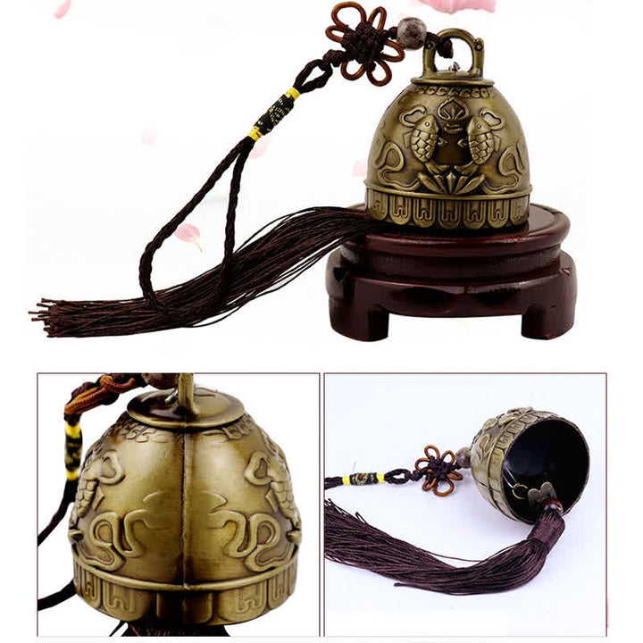 BWOOOH Feng Shui Buddha Koi Fish Phoenix Wind Chime Bell Luck Wall Hanging Decoration | spiritual healing bracelet