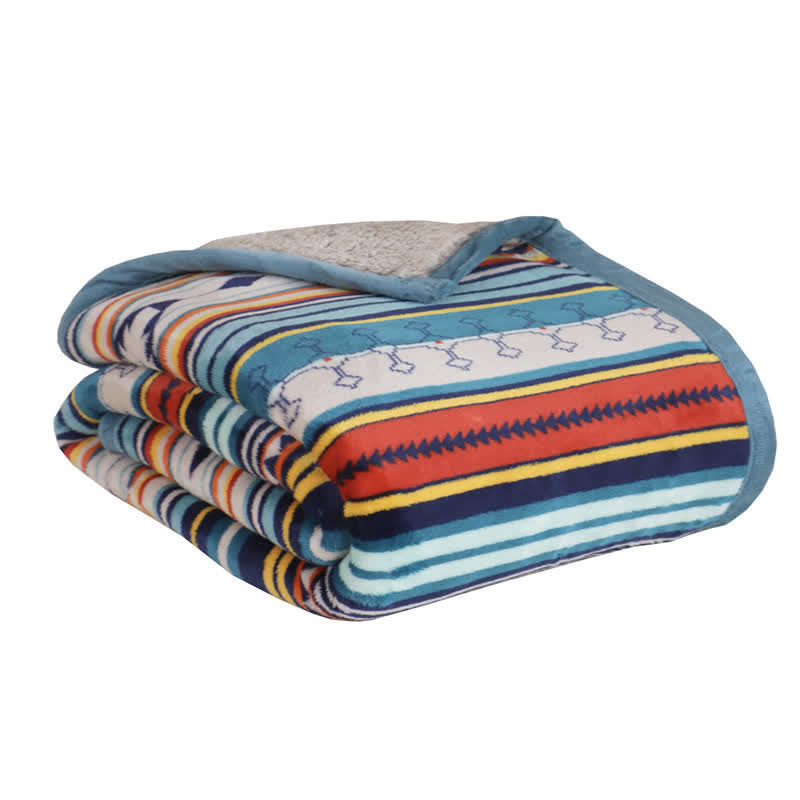 BWOOOH Geometric Warm Soft Bed Throw Blanket