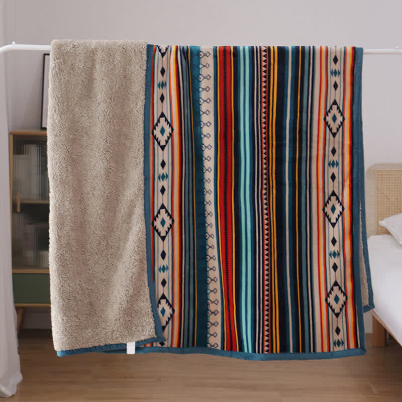 BWOOOH Geometric Warm Soft Bed Throw Blanket