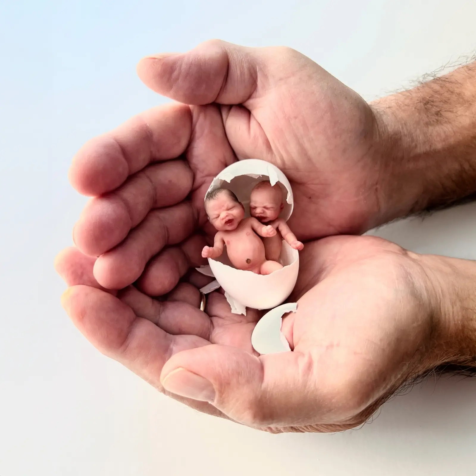 3 Inches Mini Clement Full Body Silicone Bendable Reborn Baby Girl Doll