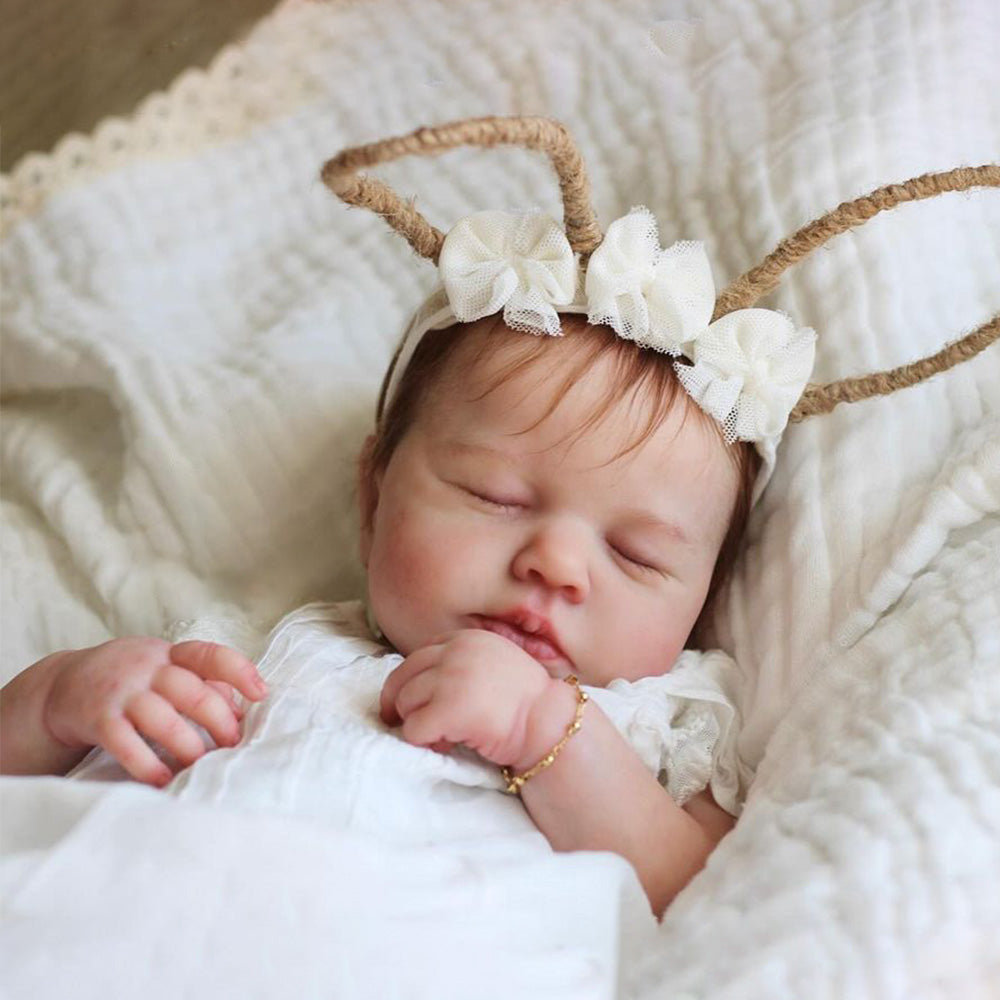 [Heartbeat💖 & Sound🔊][Kids Special Offer] 20" Real Lifelike Dide, Realistic Soft Silicone Vinyl Newborn Baby Girl Doll