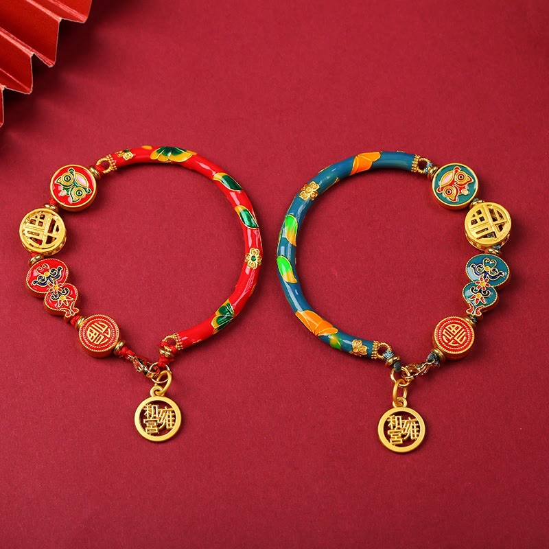 BWOOOH Tibetan Gourd Fortune Happiness Lion Wealth Luck Bracelet