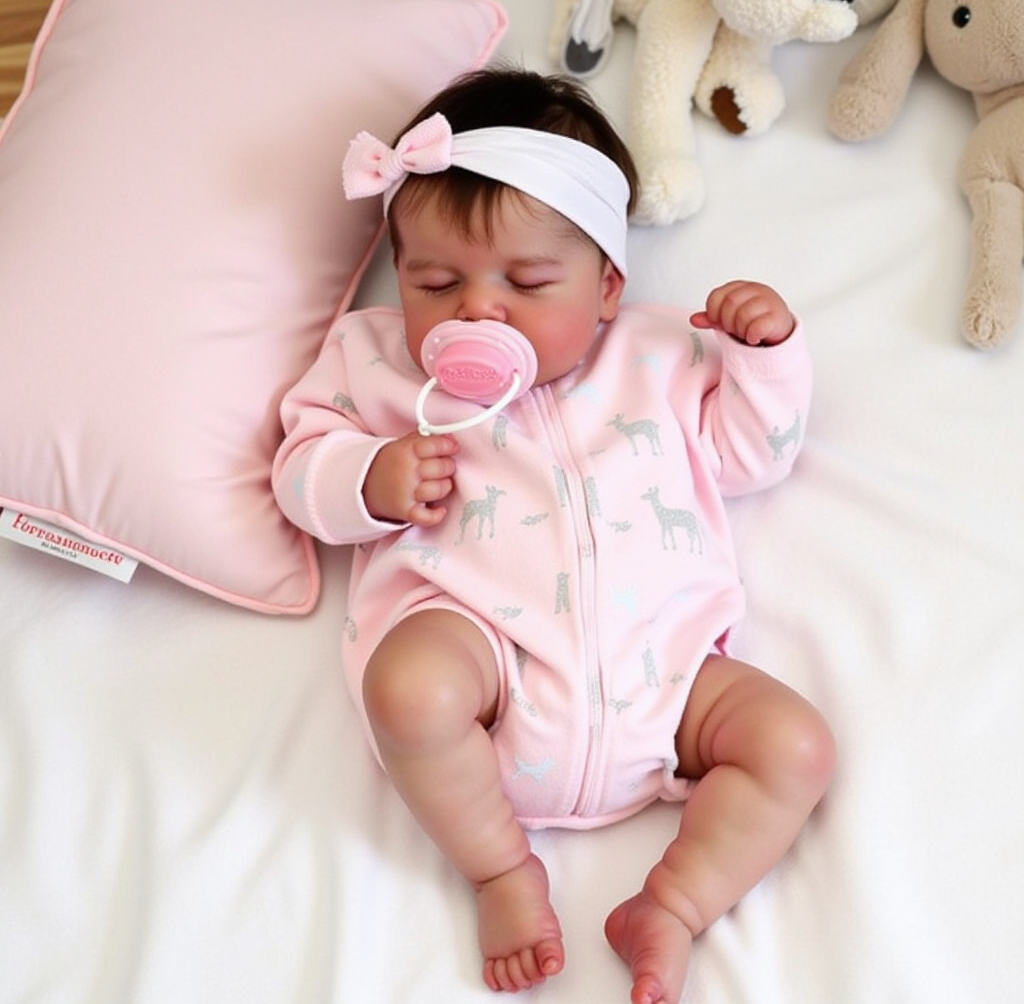 [New] 20" Cute Realistic Handmade Sleeping Girl Reborn Baby Doll Corina,Play with Children