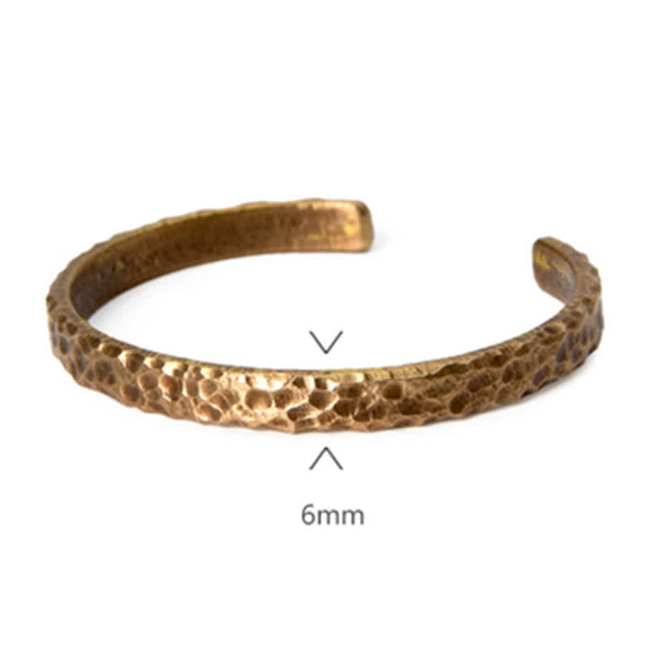 BWOOOH Simple Design Copper Wealth Cuff Bracelet