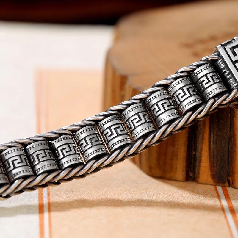 BWOOOH Vintage Lines Pattern Balance Rotatable Bracelet