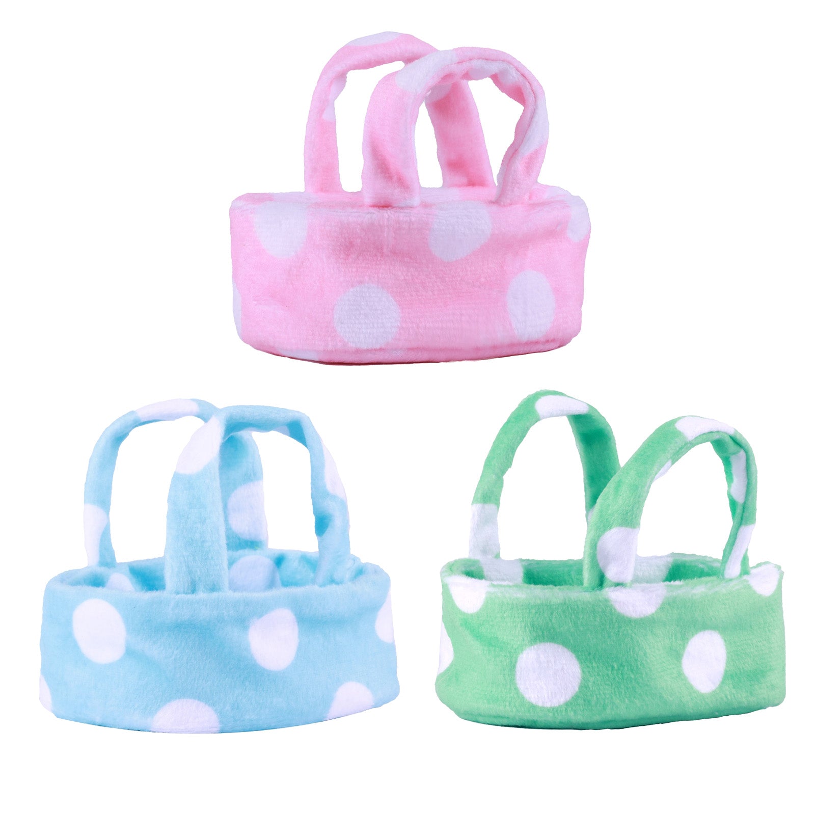 Cute 3" Polka Dot Silicone Basket Clothing Accessories