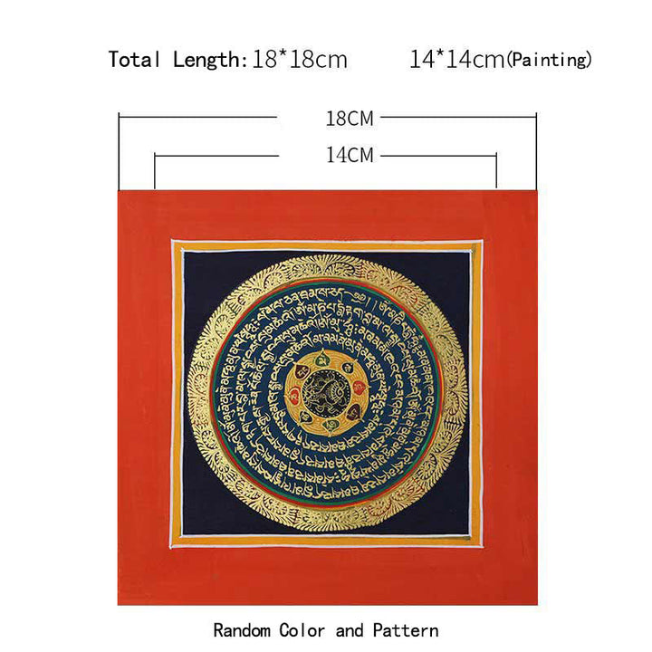 BWOOOH Tibetan Handmade Thangka Painting Spiritual Blessing Blind Box Random Color Pattern | natural stone Tibetan bracelet