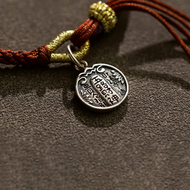 BWOOOH Handmade 925 Sterling Silver Five Directions Gods of Wealth Luck Protection Stri | spiritual healing bracelet
