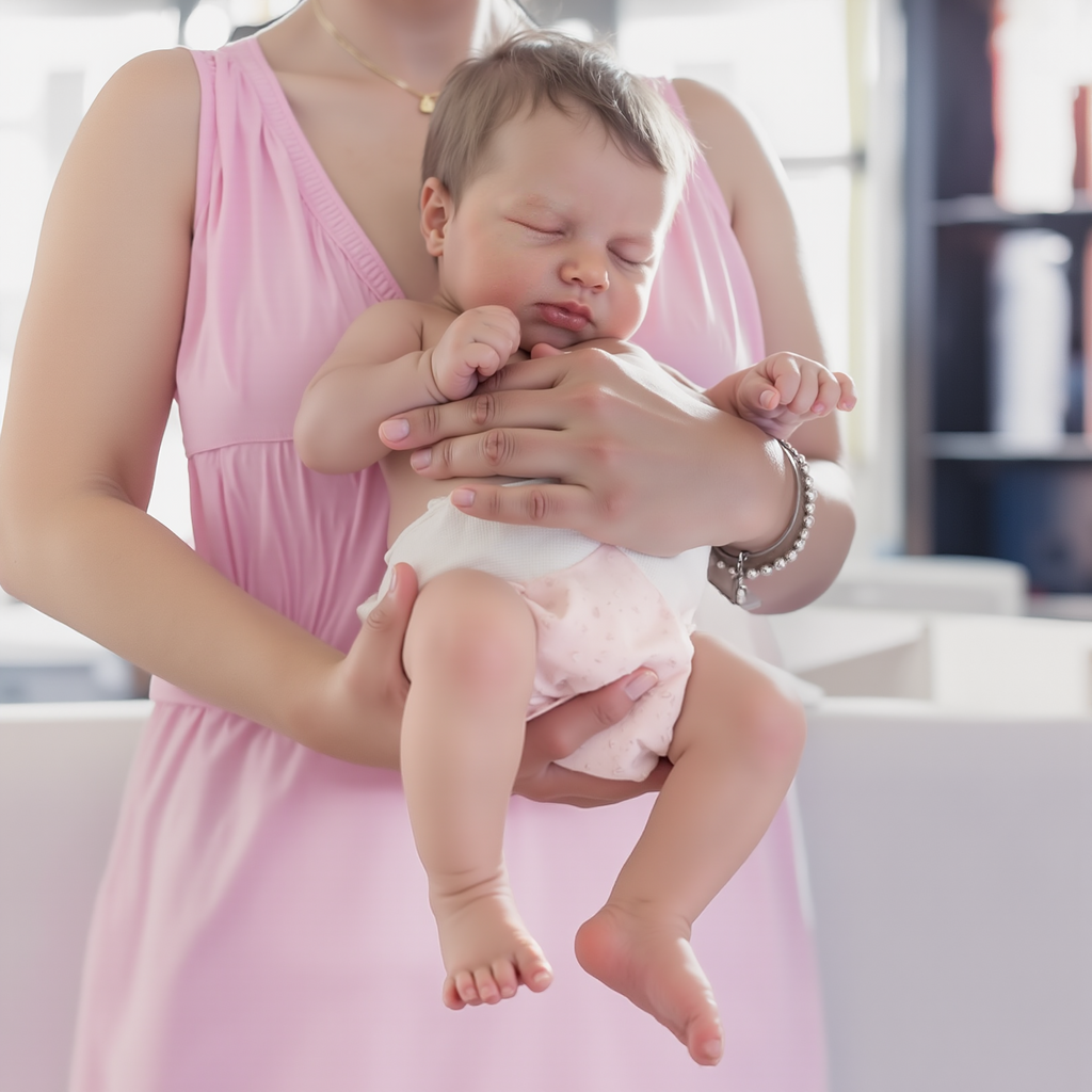 20" Silicone Vinyl Body Reborn Girl Doll Named Lemosa with Painted Hair