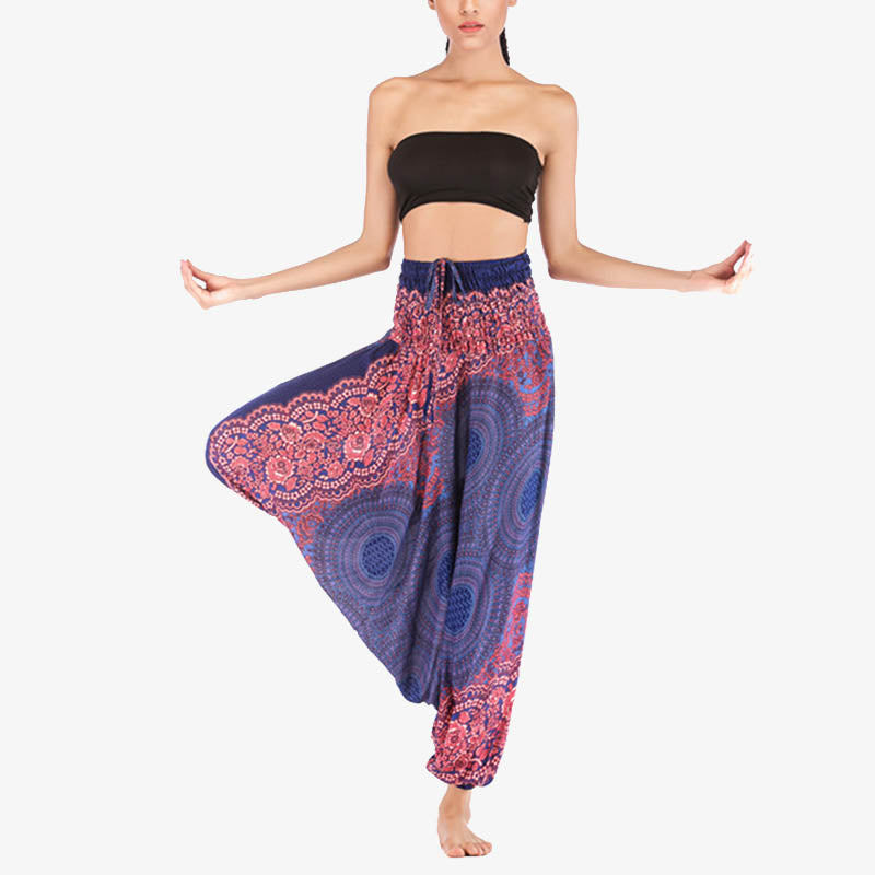 BWOOOH printed harem pants - Two Style Wear Round Geometric Pattern L