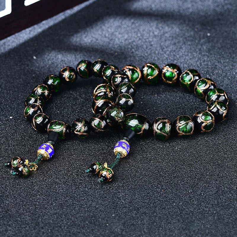BWOOOH Tibetan Dragon Vein Agate Healing Bracelet  -  Dragon Tibetan bracelet for spiritual healing and mindful living