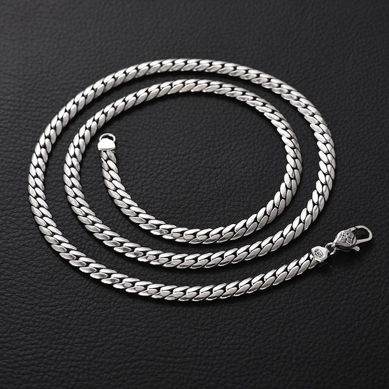 BWOOOH Double Dorje Vajra Strength Punk Copper Chain Bracelet Necklace