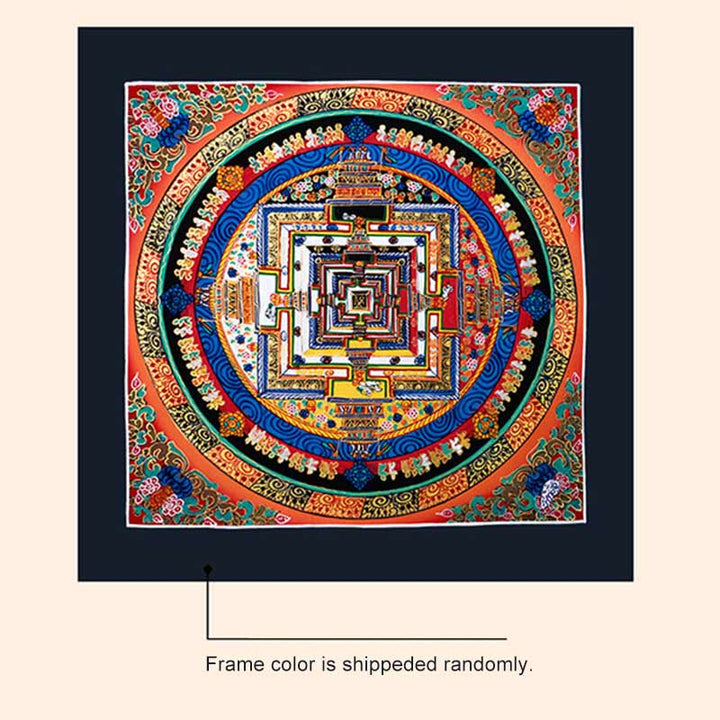 BWOOOH Tibetan thangka Buddhist painting - Tibetan Handmade Thangka Mandala Pa