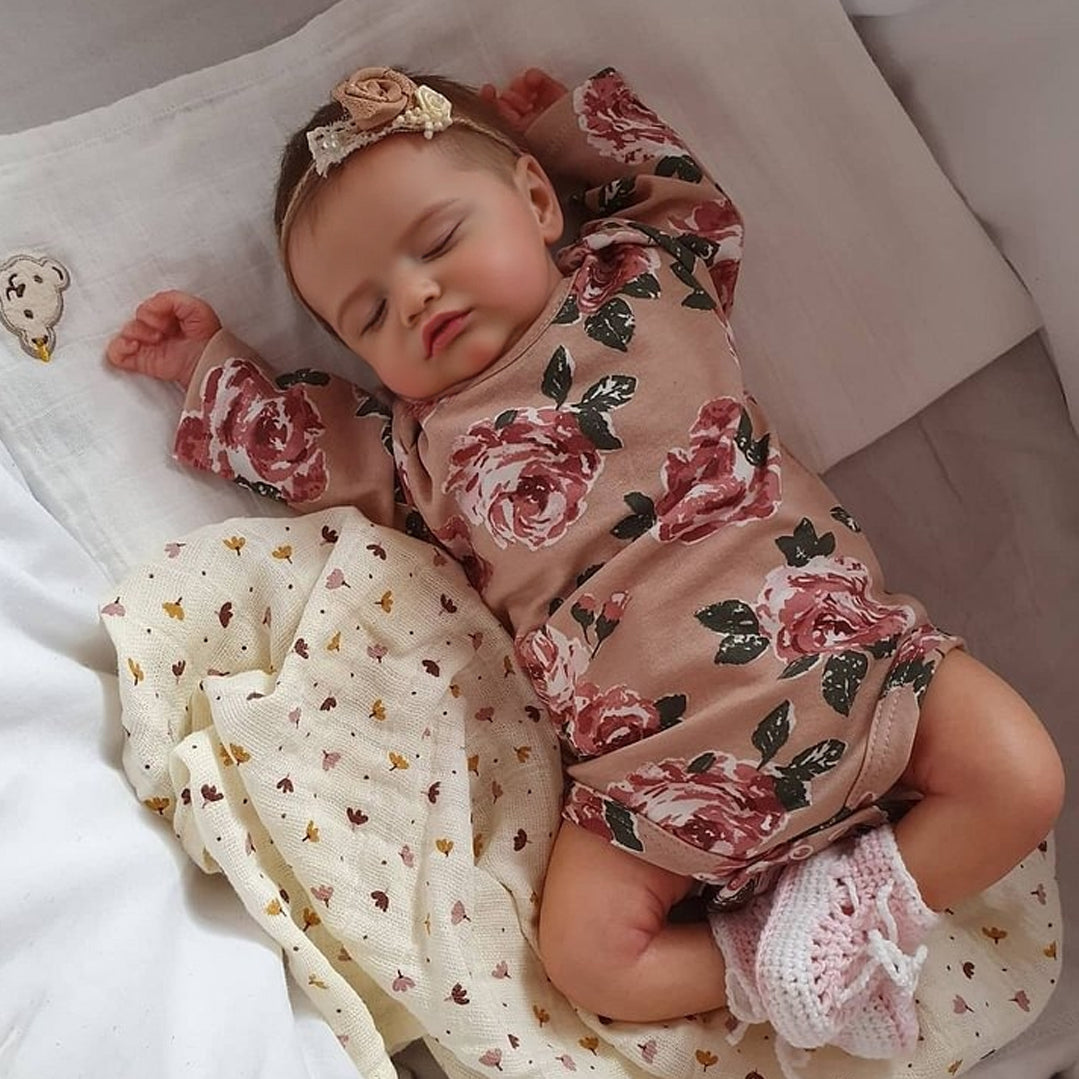 [Heartbeat & Sound] 20 '' Adalia Lifelike Asleep Reborn Rosalie Baby Doll Girl Gifts For Kids 2025 By Rsgdolls®