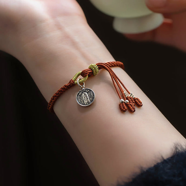 BWOOOH Handmade 925 Sterling Silver Five Directions Gods of Wealth Luck Protection Stri | spiritual healing bracelet